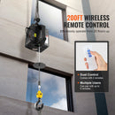 VEVOR 2-в-1 портативная электрическая таль, 500 кг, беспроводной пульт управления