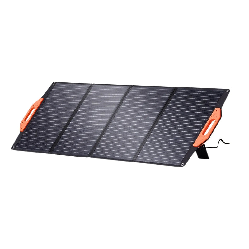 VEVOR pārnēsājams monokristālisks saules panelis 120 W, salokāms ETFE saules lādētājs ar 23 % efektivitāti, Type-C, DC 18 V un QC 3.0 USB pieslēgvietām, IP67, mājai, autonomām sistēmām un pārgājieniem