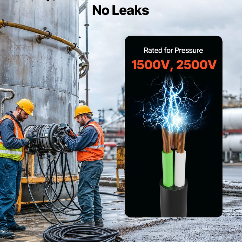 VEVOR Strāvas pagarinātājs VEVOR 25 FT (7,6 m), 6AWG, premium klases vara kabelis