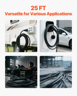 VEVOR Strāvas pagarinātājs VEVOR 25 FT (7,6 m), 6AWG, premium klases vara kabelis