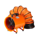 VEVOR 203.2mm Pārnēsājamais Izplūdes Ventilators ar 5m Šļūteni - Industrijas Duct Pūtejs