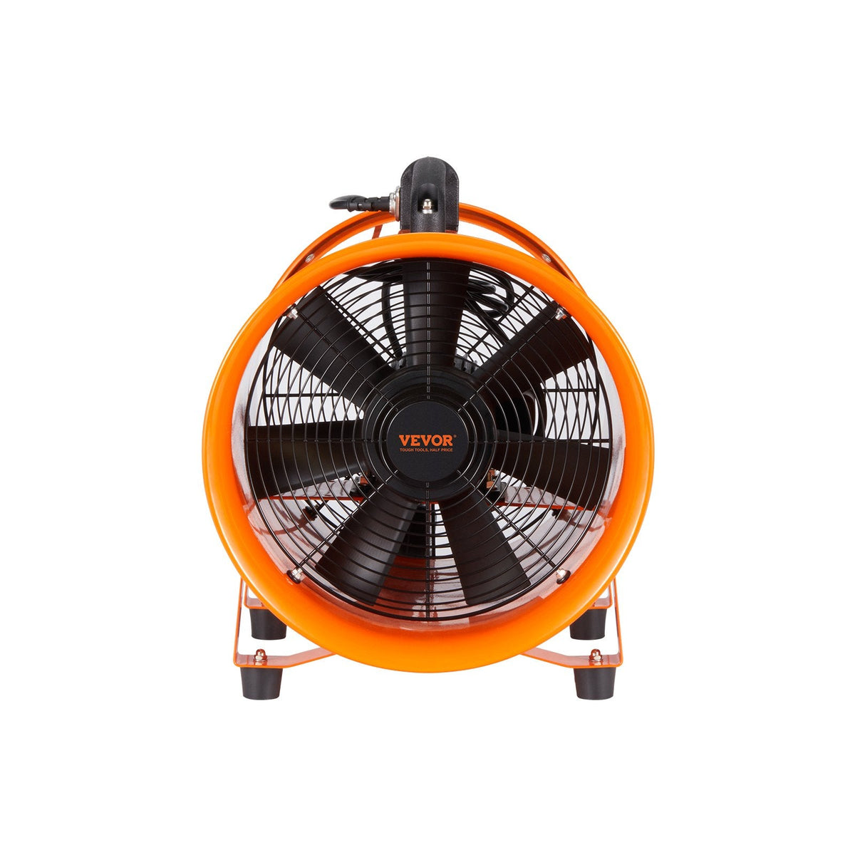 VEVOR 203.2mm Pārnēsājamais Izplūdes Ventilators ar 5m Šļūteni - Industrijas Duct Pūtejs