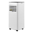 VEVOR portatīvais gaisa kondicionieris 2 kW, 3-in-1 grīdas dzesēšanas iekārta ar LED skārienpaneli un tālvadības pulti, 24 h taimeris, dzesēšanas/sausināšanas/ventilatora režīmi telpām, balts, energoefektivitāte: A