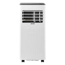 VEVOR portatīvais gaisa kondicionieris 2 kW, 3-in-1 grīdas dzesēšanas iekārta ar LED skārienpaneli un tālvadības pulti, 24 h taimeris, dzesēšanas/sausināšanas/ventilatora režīmi telpām, balts, energoefektivitāte: A