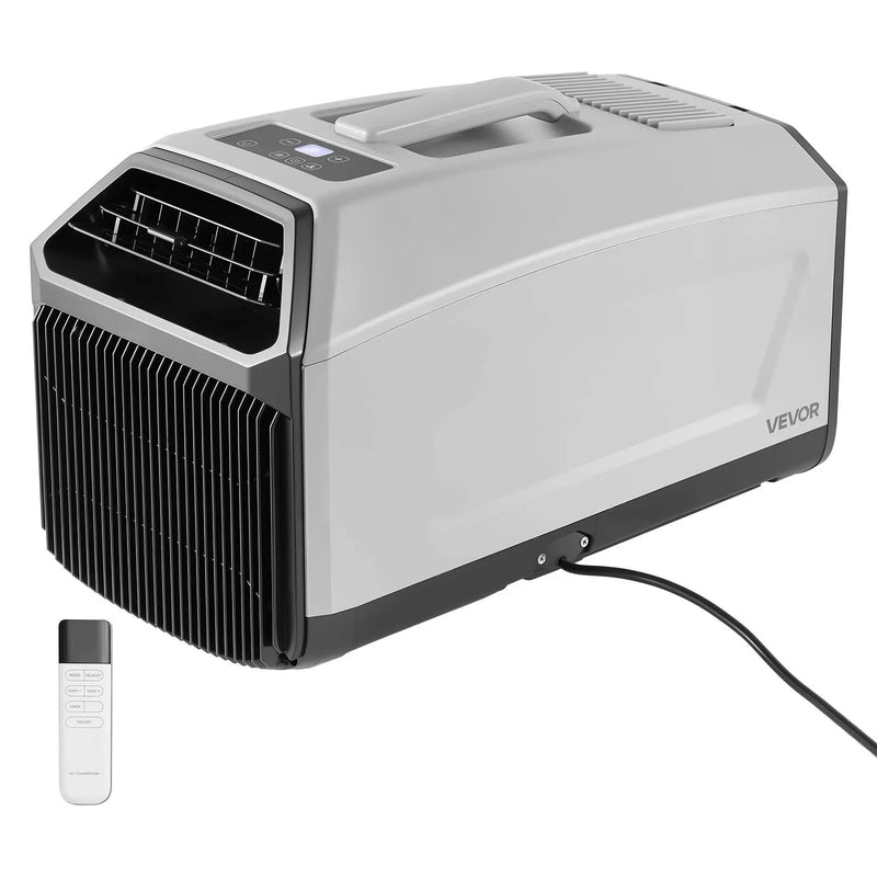 VEVOR pārnēsājams kempinga gaisa kondicionieris, 980 W, ar šļūteni, pulti un skārienvadību, 16–32 °C, 150 m³/h, tumši pelēks