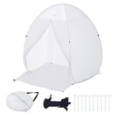 Pārnēsājama krāsošanas telts 152,4 × 152,4 × 177,8 cm saliekama pop-up tipa kabīne