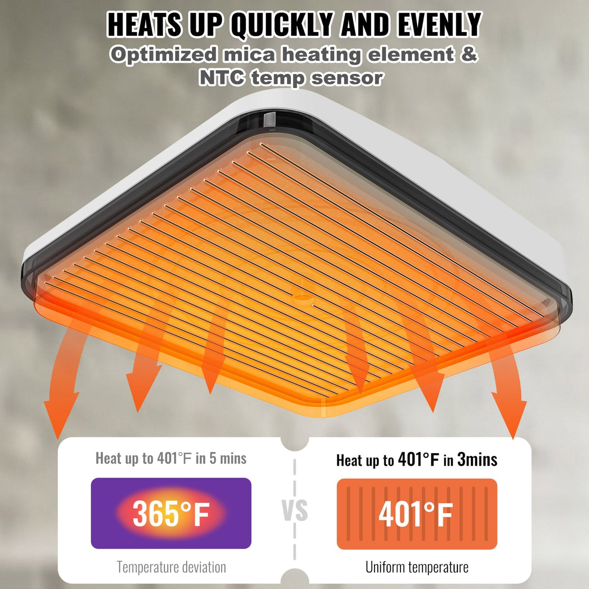 VEVOR Pārnēsājama vieglā termoprese viltuma pārneses DIY T-krekliem 30 x 25 cm