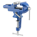 VEVOR darbagalda skrūvspīles 76,2 mm ar 360° rotējošu pamatni, ātrās fiksācijas mehānismu un paaugstinātu čuguna korpusu, piemērotas kokapstrādei, metālapstrādei, urbšanai un griešanai