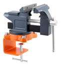 VEVOR darbagalda skrūvspīles 114 mm ar 270° rotējošu pamatni, ātrās atbrīvošanas mehānismu un čuguna konstrukciju, piemērotas kokapstrādei, metālapstrādei, urbšanai, zāģēšanai un cauruļu griešanai