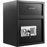 VEVOR digitālais depozīta seifs ar elektronisko koda slēdzeni, depozīta atvilktni un divām avārijas atslēgām – oglekļa tērauda seifs restorāniem, mājai, viesnīcai un birojam