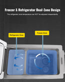 VEVOR automašīnas ledusskapis/saldētava 35L, ideāls risinājums automašīnām, kravas automašīnām, treileriem, laivām, kā arī lietošanai mājās vai āra aktivitātēs, piemēram, ceļojumos, makšķerēšanā un kempingā.
