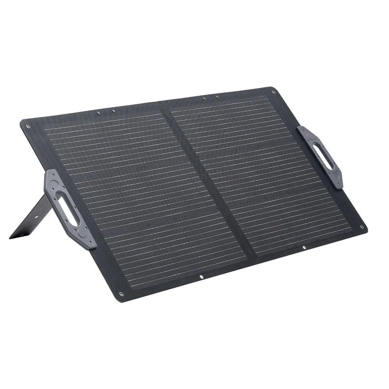 VEVOR 100 W salokāms saules panelis, augstas efektivitātes monokristālisks pārnēsājams lādētājs ar MC4, USB-A, USB-C un DC pieslēgvietām, IP65 ūdensizturīgs, paredzēts elektrostacijām, kempingam un pārgājieniem