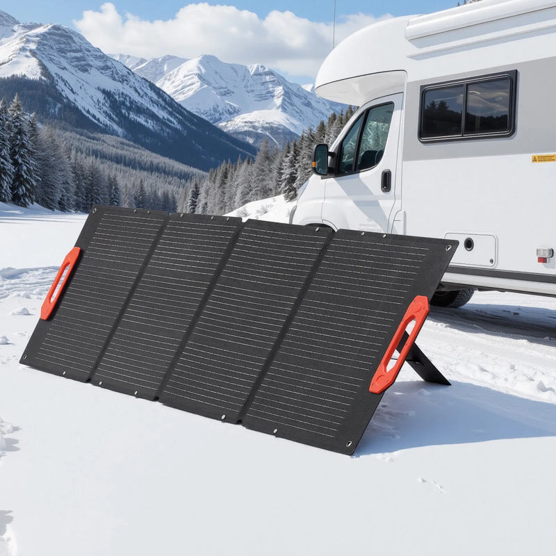 VEVOR salokāms monokristāliskais saules panelis 150 W ar 23 % efektivitāti, pārnēsājams ETFE saules paneļa lādētājs ar MC4 izeju, Type-C, QC3.0 USB un DC pieslēgvietām, IP67 ūdensizturīgs, paredzēts elektroenerģijas stacijām, kempingam un pārgājieniem