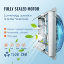 VEVOR žalūziju izplūdes ventilators – 406 mm sienas stiprināms darbnīcas ventilators, 1506 CFM, AC