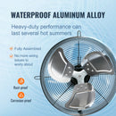 VEVOR žalūziju izplūdes ventilators – 406 mm sienas stiprināms darbnīcas ventilators, 1506 CFM, AC
