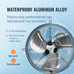 VEVOR žalūziju izplūdes ventilators – 406 mm sienas stiprināms darbnīcas ventilators, 1506 CFM, AC