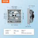 VEVOR žalūziju izplūdes ventilators – 406 mm sienas stiprināms darbnīcas ventilators, 1506 CFM, AC