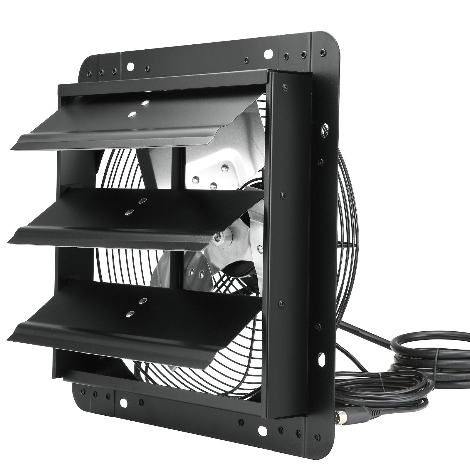 VEVOR žalūziju izplūdes ventilators, sienas montāžas, 305 mm, tālvadības pults, EC motors