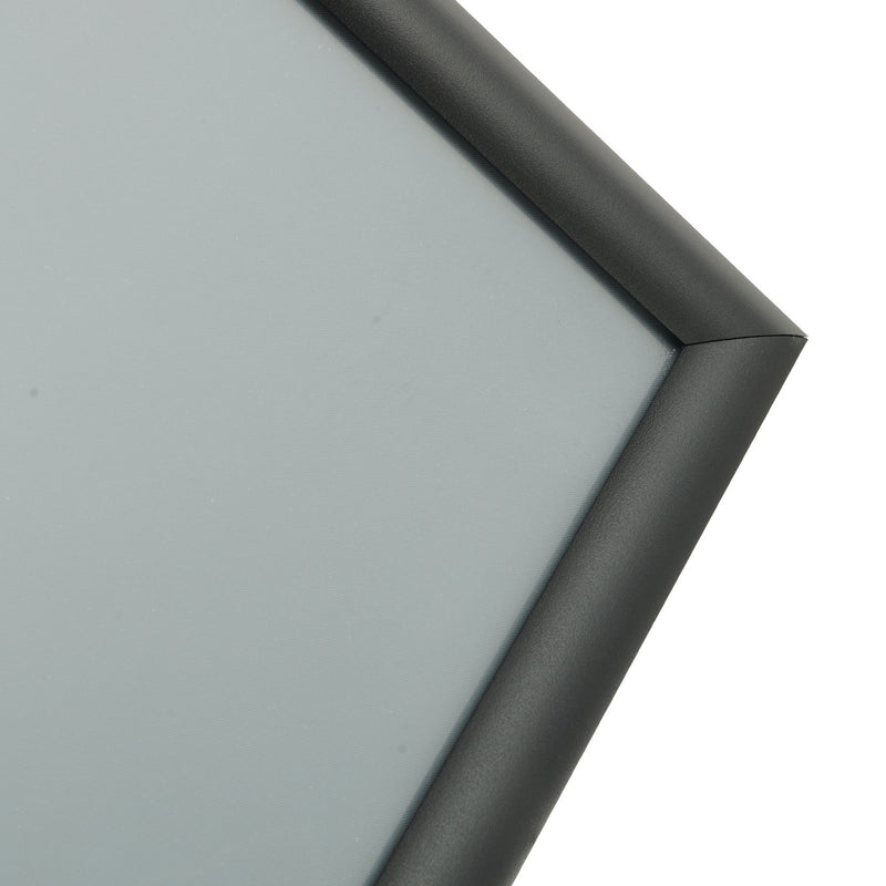 VEVOR grīdas plakātu statīvs ar pamatni, regulējams A4 formātam (vertikāli un horizontāli), izturīgs reklāmas un informācijas turētājs ar apaļu pamatni, melns