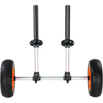 VEVOR smagās slodzes kajaka rati, kravnesība 127 kg, noņemami, ar 254 mm pilnriepu riteņiem, regulējams platums un augšējā putu aizsardzība, piemēroti kajakiem ar notekcaurumiem no 2,54 mm un lielākiem