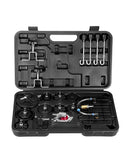 VEVOR bremžu sistēmas atgaisošanas komplekts 12 gab., profesionāls bremžu atgaisošanas adapteru komplekts ar pilnu aprīkojumu un rokturi, izturīgs bremžu šķidruma uzpildes adapteris, piemērots lielākajai daļai jaunu un vecu transportlīdzekļu