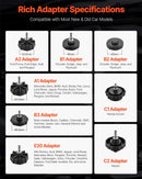 VEVOR bremžu sistēmas atgaisošanas komplekts 12 gab., profesionāls bremžu atgaisošanas adapteru komplekts ar pilnu aprīkojumu un rokturi, izturīgs bremžu šķidruma uzpildes adapteris, piemērots lielākajai daļai jaunu un vecu transportlīdzekļu