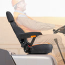 VEVOR universāls iekrāvēja sēdeklis, traktora sēdeklis ar regulējamu atzveltni, roku balstiem, galvas balstu un drošības jostu, drošs sēdeklis ar mikro slēdzi, ergonomisks zāles pļāvēja sēdeklis mini iekrāvējam un buldozeram