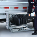 VEVOR zemās piekabes kravas kaste, 61 cm × 43 cm × 46 c, smagās slodzes alumīnija instrumentu kaste ar slēdzeni un atslēgām, ūdensizturīga ar T veida slēdzeni, piemērota kravas automašīnām, furgoniem, piekabēm