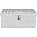 VEVOR alumīnija instrumentu kaste kravas auto apakšai, 914 × 430 × 460 mm, ar rombveida plākšņu konstrukciju, T-veida aizdari un slēdzamu vāku, ūdensizturīga uzglabāšanas kaste kravas auto, furgoniem un piekabēm