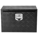 VEVOR kravas automašīnas apakšējā instrumentu kaste, 60,96×35,56×40,64 cm alumīnija dimanta faktūras uzglabāšanas kaste ar T veida roktura slēdzeni, ūdensizturīga kravas, furgonu un piekabju kaste ar slēdzeni un atslēgām