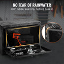 VEVOR kravas automašīnas apakšējā instrumentu kaste, 60,96×35,56×40,64 cm alumīnija dimanta faktūras uzglabāšanas kaste ar T veida roktura slēdzeni, ūdensizturīga kravas, furgonu un piekabju kaste ar slēdzeni un atslēgām