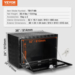 VEVOR alumīnija apakšējā instrumentu kaste 914 × 610 × 610 mm