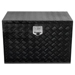 VEVOR kravas automašīnas apakšējā instrumentu kaste, 121,92×43,18×45,72 cm alumīnija dimanta faktūras uzglabāšanas kaste ar T veida roktura slēdzeni, ūdensizturīga kravas, furgonu un piekabju kaste ar slēdzeni un atslēgām
