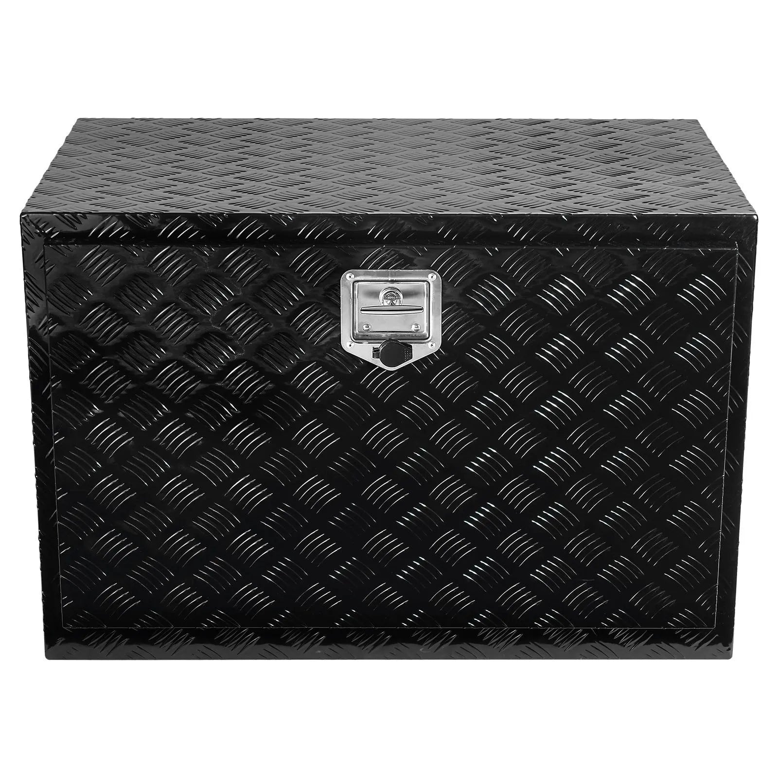 VEVOR kravas automašīnas apakšējā instrumentu kaste, 121,92×43,18×45,72 cm alumīnija dimanta faktūras uzglabāšanas kaste ar T veida roktura slēdzeni, ūdensizturīga kravas, furgonu un piekabju kaste ar slēdzeni un atslēgām