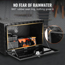 VEVOR kravas automašīnas apakšējā instrumentu kaste, 121,92×43,18×45,72 cm alumīnija dimanta faktūras uzglabāšanas kaste ar T veida roktura slēdzeni, ūdensizturīga kravas, furgonu un piekabju kaste ar slēdzeni un atslēgām