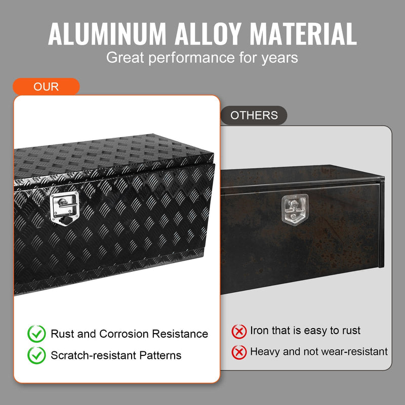 VEVOR alumīnija apakšējā instrumentu kaste kravas automašīnai 1524 × 432 × 457 mm