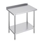 VEVOR nerūsējošā tērauda darba galds, 61 x 91 cm, regulējams plaukts, 200 kg slodze