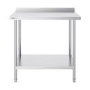 VEVOR nerūsējošā tērauda darba galds, 61 x 91 cm, regulējams plaukts, 200 kg slodze