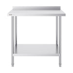 VEVOR nerūsējošā tērauda darba galds, 61 x 91 cm, regulējams plaukts, 200 kg slodze