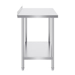 VEVOR nerūsējošā tērauda darba galds, 61 x 91 cm, regulējams plaukts, 200 kg slodze
