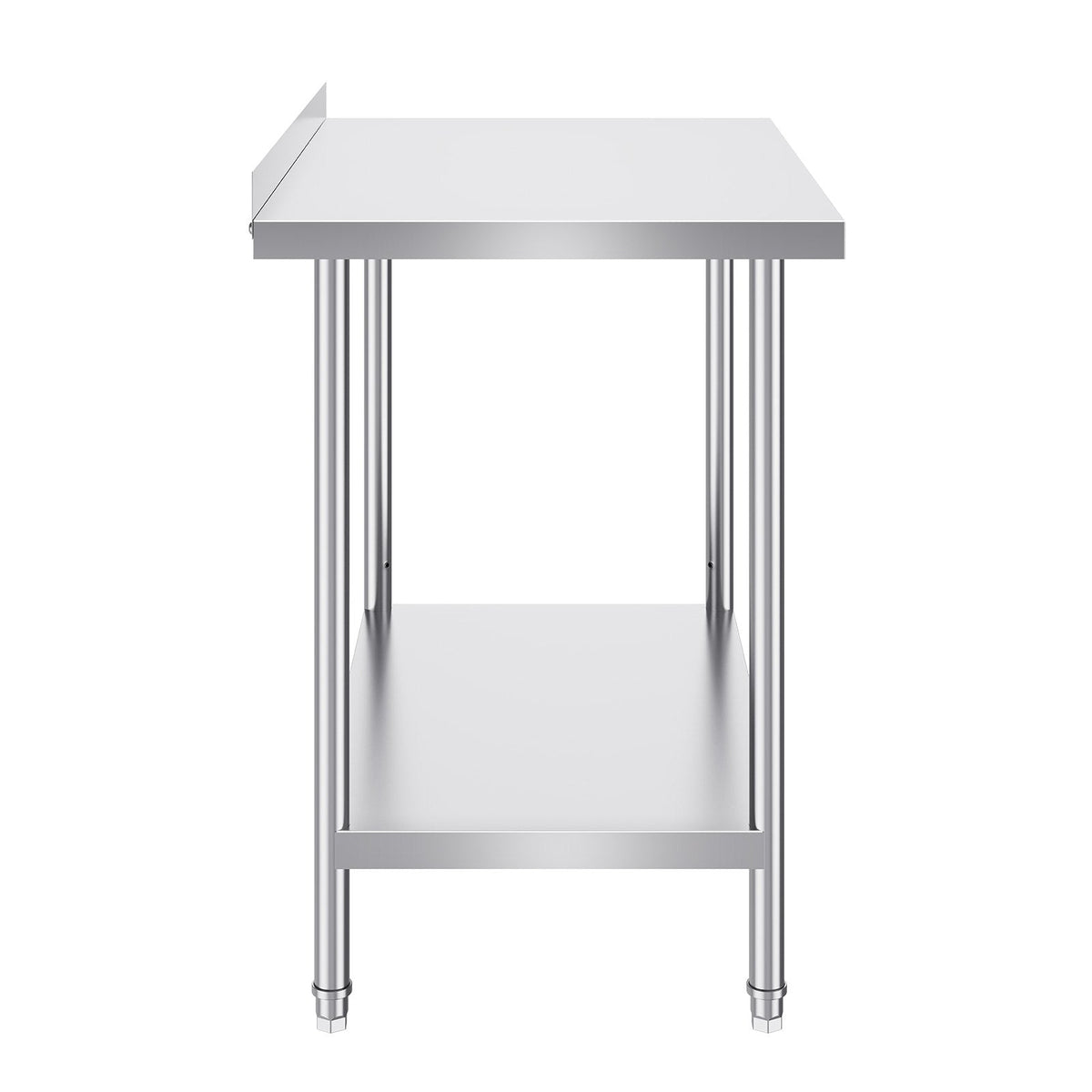 VEVOR nerūsējošā tērauda darba galds, 61 x 91 cm, regulējams plaukts, 200 kg slodze