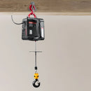 VEVOR 2 vienā elektriskais vinčas pacēlājs, 500 kg kapacitāte, 1500 W pārnēsājams vinčas krāns, pacelšanas augstums 7,6 m, ātrums 5 m/min ar manuālo un vadu tālvadību rūpnīcai, noliktavai vai garāžai