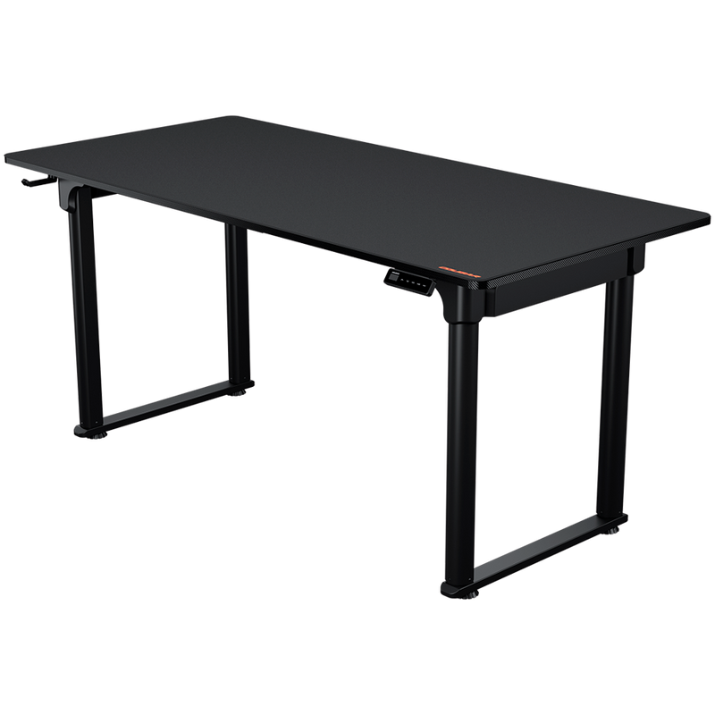 COUGAR E-GRAV 160 elektriski regulējams spēļu galds, 1600 × 750 mm, 120 kg nestspēja, melns