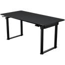 COUGAR E-GRAV 160 elektriski regulējams spēļu galds, 1600 × 750 mm, 120 kg nestspēja, melns