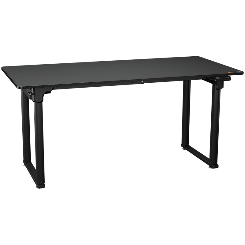 COUGAR E-GRAV 160 elektriski regulējams spēļu galds, 1600 × 750 mm, 120 kg nestspēja, melns