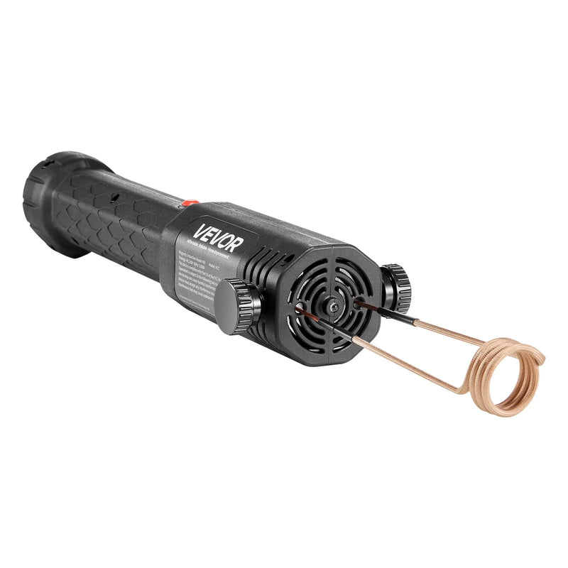 VEVOR indukcijas sildītājs skrūvju atskrūvēšanai, 1100 W, 230 V, rokas indukcijas instruments rūsējušu skrūvju un uzgriežņu atbrīvošanai, komplektā ar 3 spolēm, piemērots auto darbnīcām un remontam