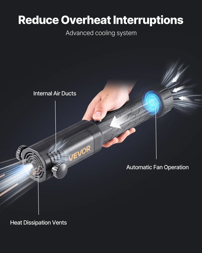 VEVOR indukcijas sildītājs skrūvju atbrīvošanai, 1100 W 230 V magnētiskā indukcijas apkures ierīce, rokas uzgriežņu atbrīvotājs ar 8 spolēm un uzglabāšanas kastīti — piemērots sarūsējušu skrūvju un uzgriežņu noņemšanai auto servisos