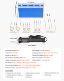 VEVOR indukcijas sildītājs skrūvju atbrīvošanai, 1100 W 230 V magnētiskā indukcijas apkures ierīce, rokas uzgriežņu atbrīvotājs ar 8 spolēm un uzglabāšanas kastīti — piemērots sarūsējušu skrūvju un uzgriežņu noņemšanai auto servisos