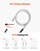 Индукционный нагреватель VEVOR для откручивания гаек и болтов, 1500 Вт, 230 В, ручной индукционный нагреватель с набором из 8 катушек и коробкой для хранения, для удаления заржавевших гаек и болтов при ремонте автомобиля