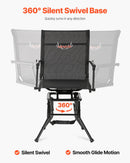 Jahitool, 360° vaikselt pöörlev, kokkupandav kerge kaasaskantav suusatool käetugedega, reguleeritav õlarihm, tugev terasraam, 136 kg kandevõime, sobib kalapüügiks ja telkimiseks.